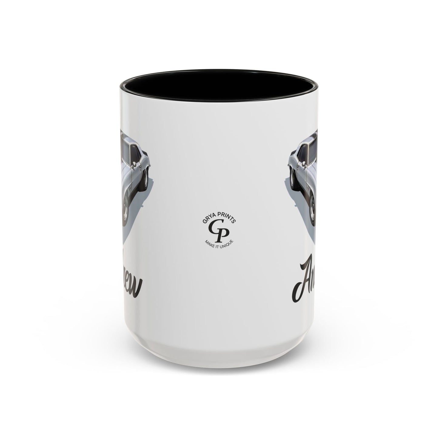 Taza personalizada con nombre de coche y motocicleta clásica, taza de café personalizada, regalo para él
