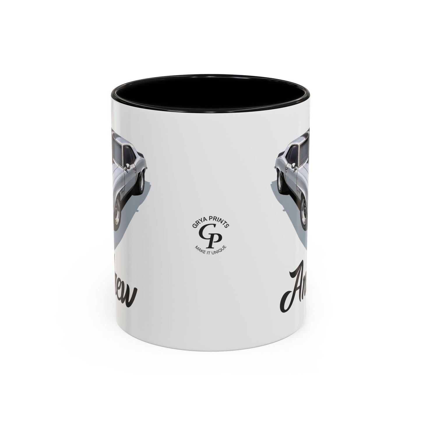 Taza personalizada con nombre de coche y motocicleta clásica, taza de café personalizada, regalo para él