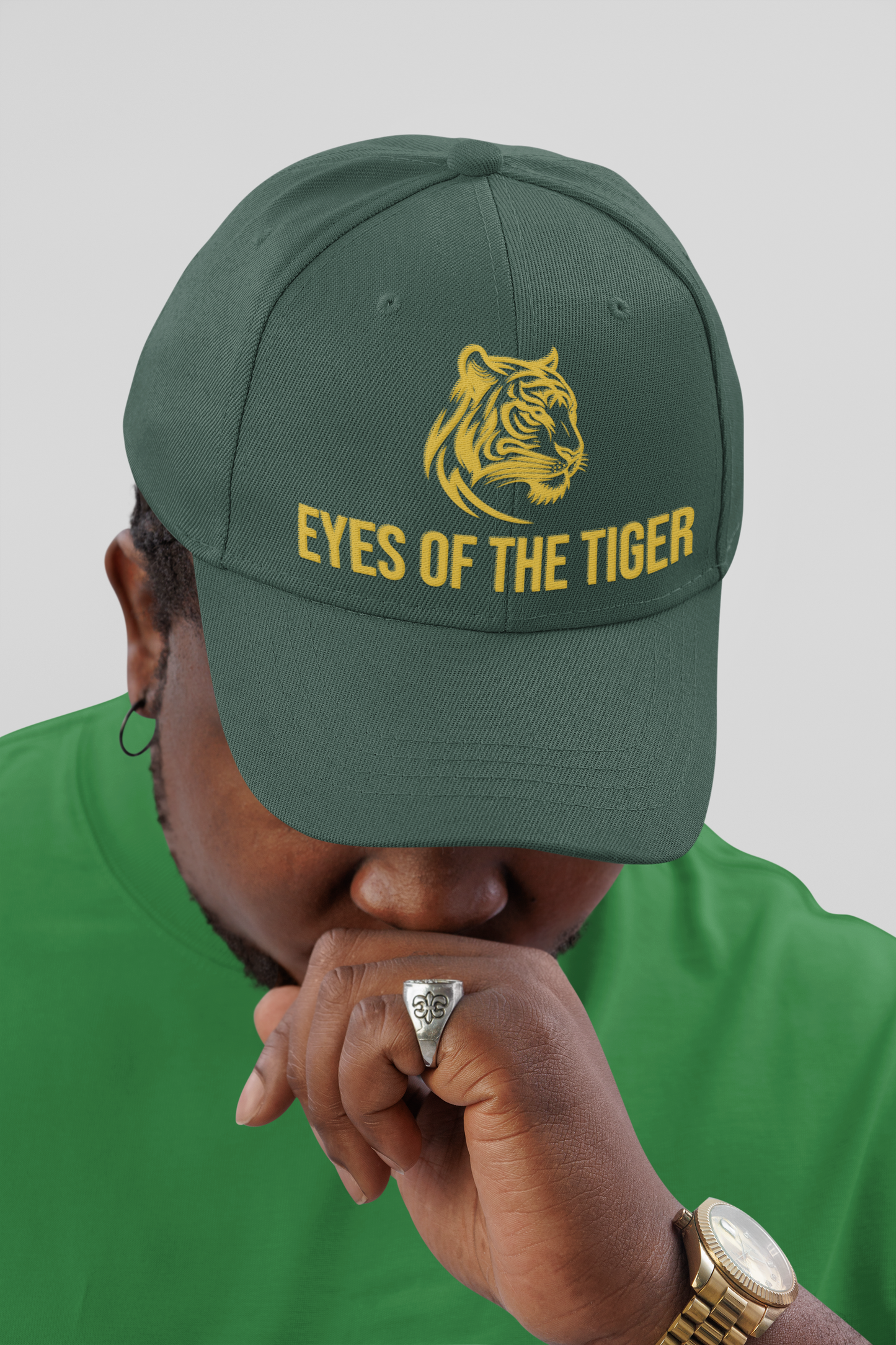 Gorra de algodón unisex bordada Eyes of the Tiger