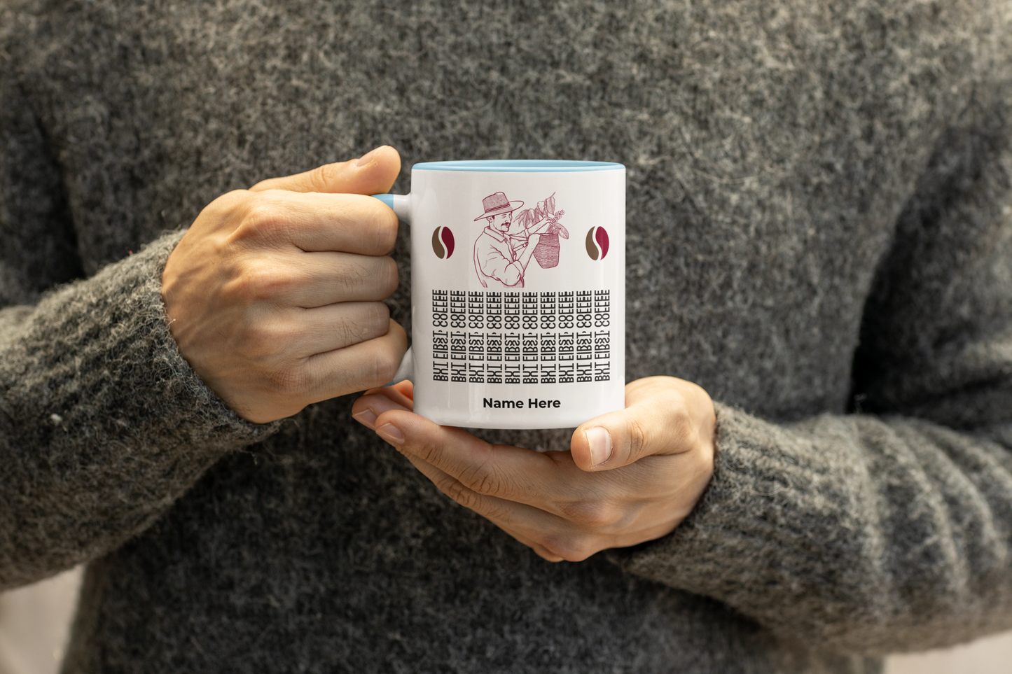 Taza de café con sorpresa oculta: artículos para beber con un diseño divertido para los primeros amantes del café