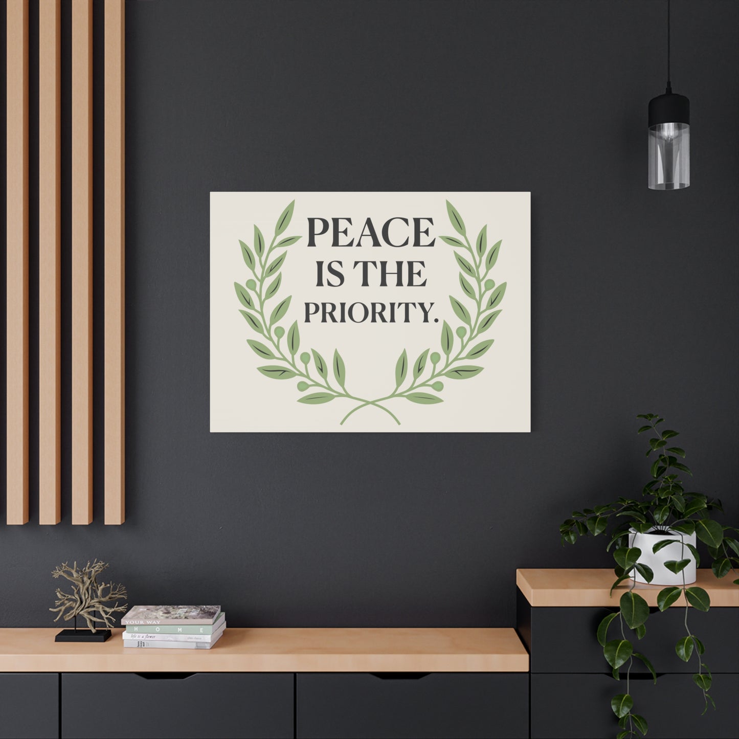 Peace Is the Priority – Mindful Matte Canvas Wall Art 1.25”