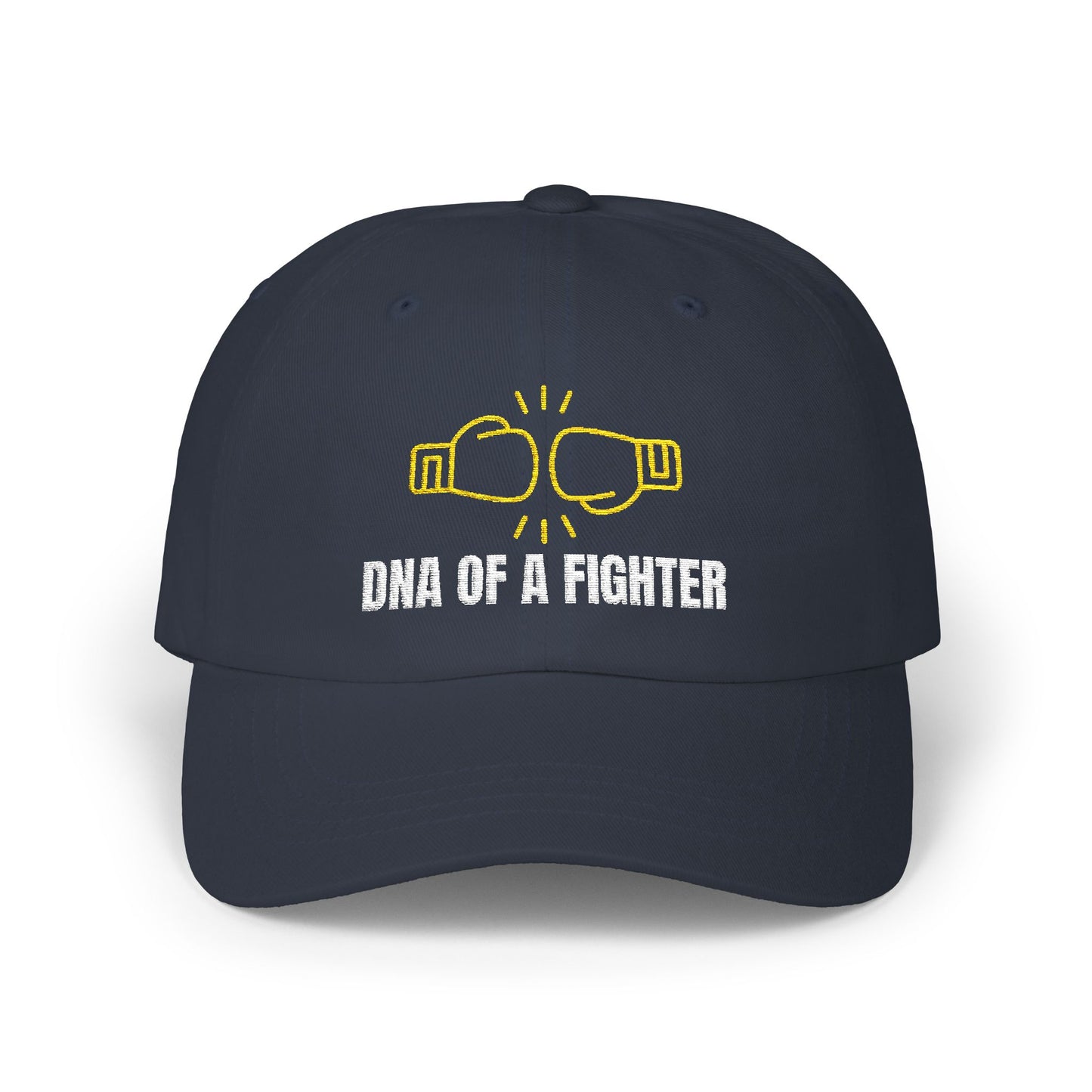 Gorra unisex de algodón bordada con el logo de DNA of a Fighter