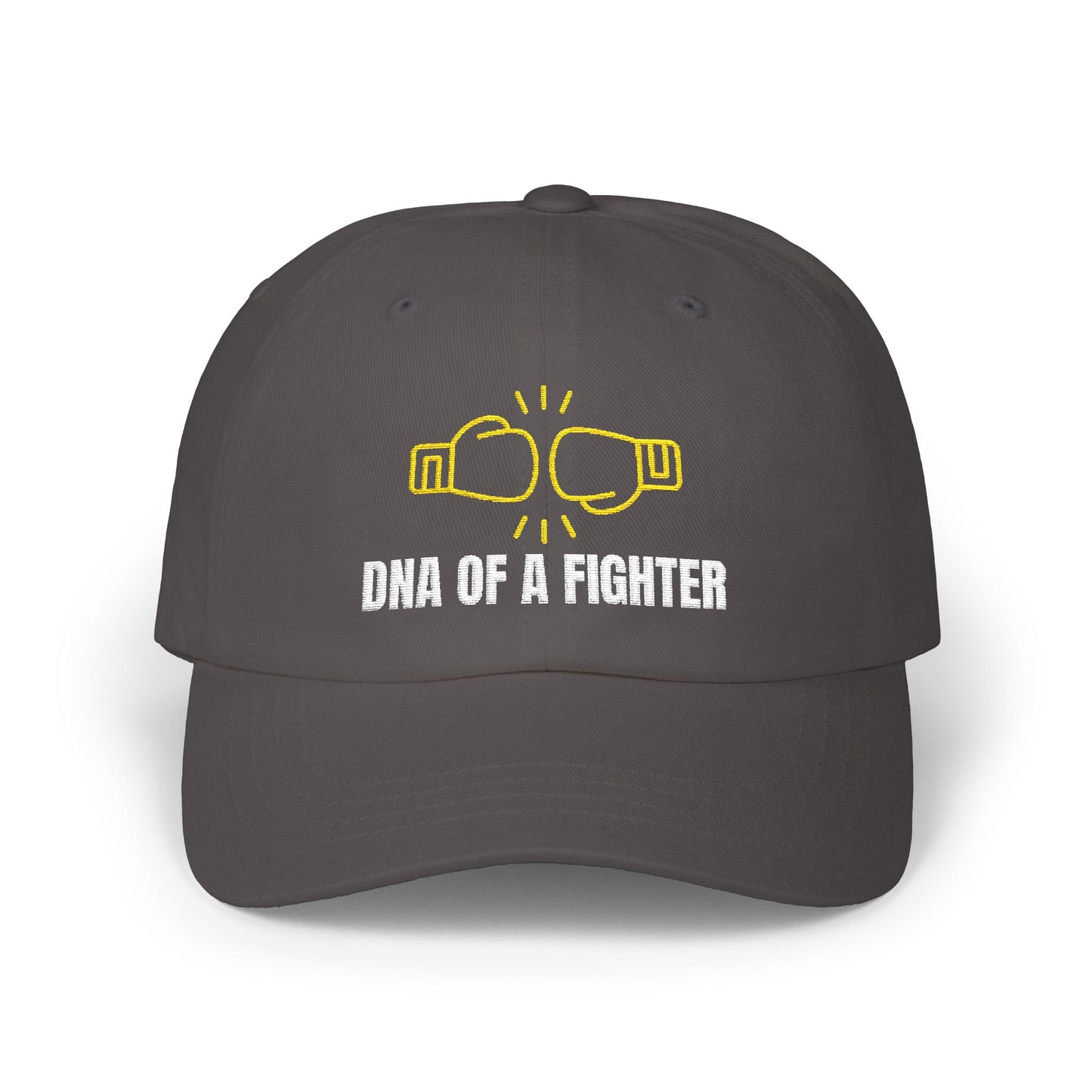 Gorra unisex de algodón bordada con el logo de DNA of a Fighter