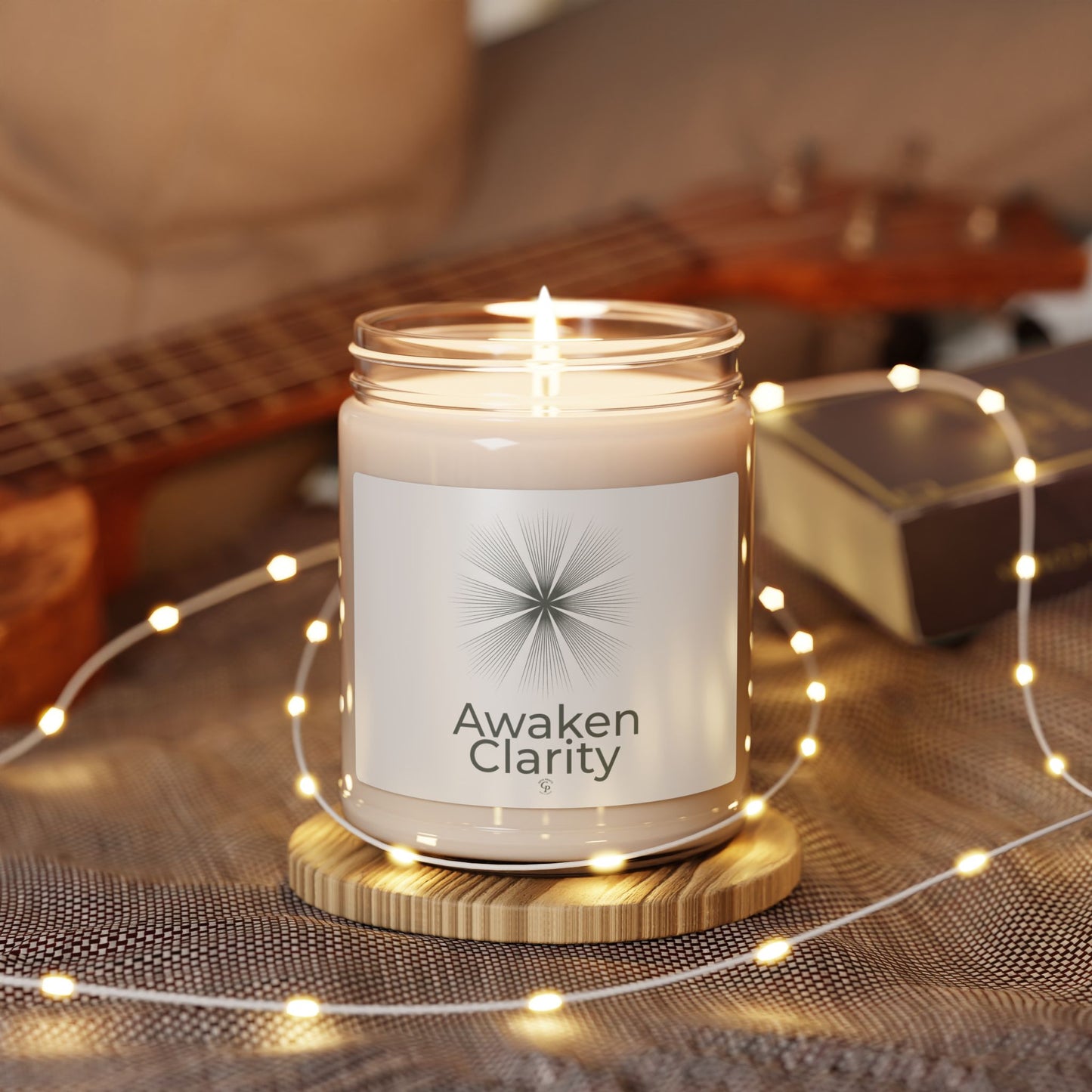 Vela de soja Awaken Clarity de 255 ml: regalo de aromaterapia minimalista y ecológico