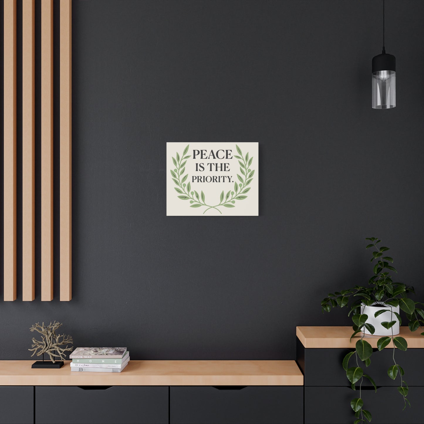 Peace Is the Priority – Mindful Matte Canvas Wall Art 1.25”
