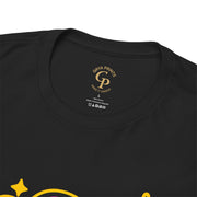 Y2K Vibes T-Shirt in black, folded view showing vibrant graphic
