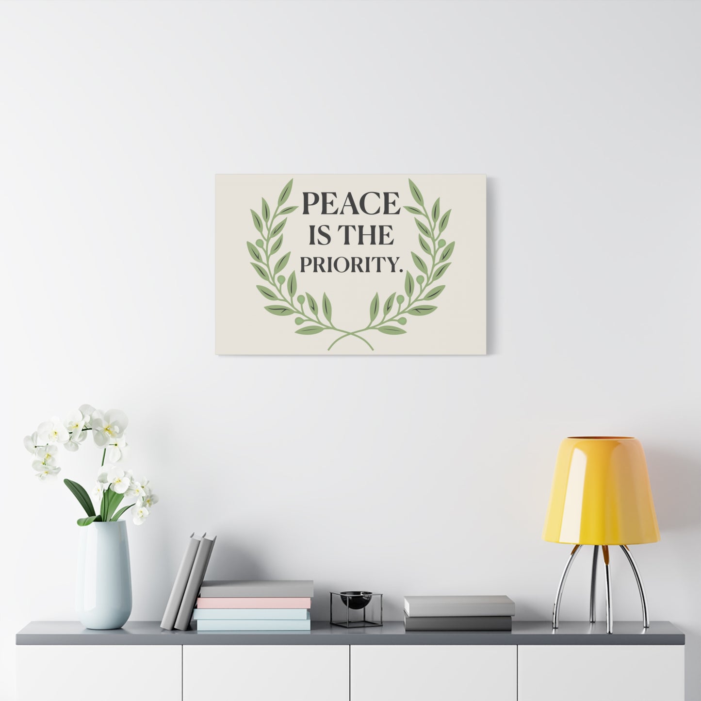 Peace Is the Priority – Mindful Matte Canvas Wall Art 1.25”