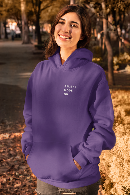 Inner Power, No Noise – Unisex Sponge Fleece Hoodie | Minimalist Calm Confidence