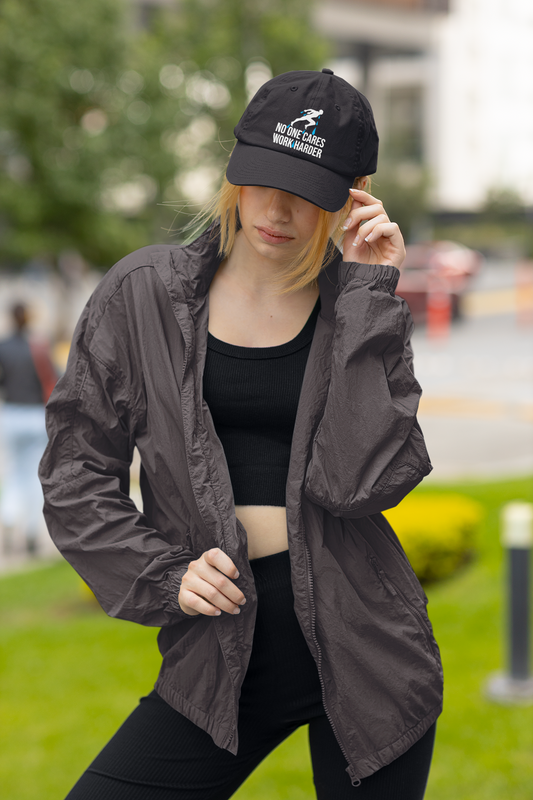 Gorra de algodón bordada unisex "No One Cares Work Harder Dad"