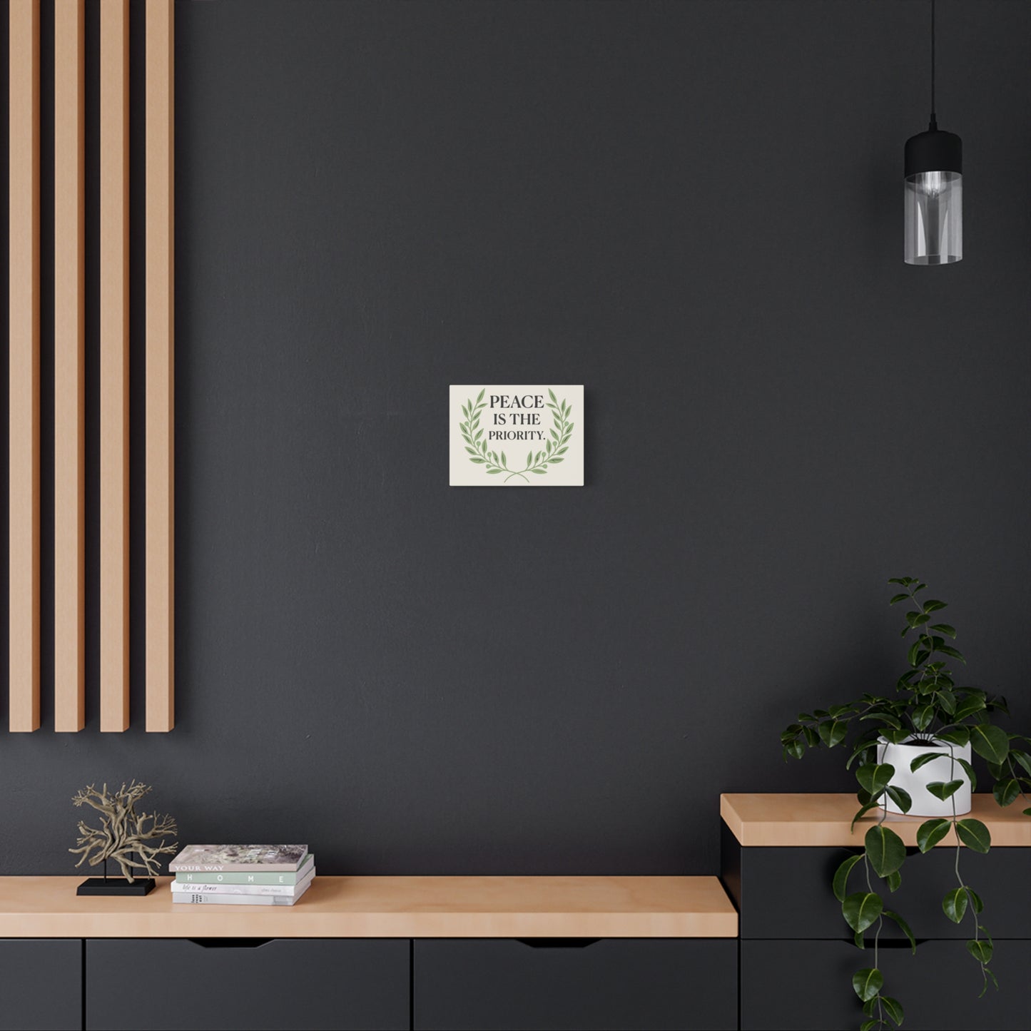 Peace Is the Priority – Mindful Matte Canvas Wall Art 1.25”