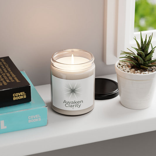 Vela de soja Awaken Clarity de 255 ml: regalo de aromaterapia minimalista y ecológico