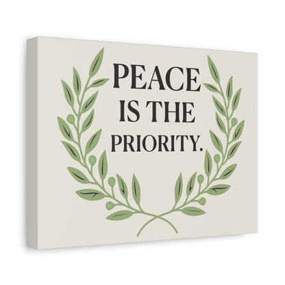 Peace Is the Priority – Mindful Matte Canvas Wall Art 1.25”