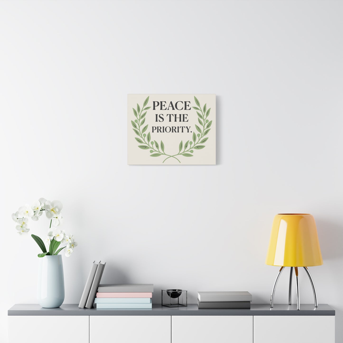 Peace Is the Priority – Mindful Matte Canvas Wall Art 1.25”