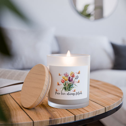 Floral Scented Candle - Pure Love, Always Mom - 11oz