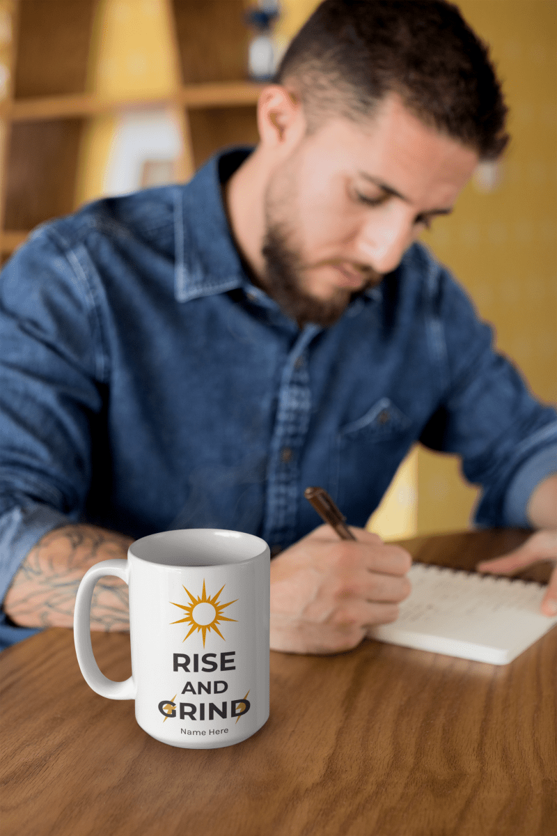 Motivational Rise and Grind Mug
