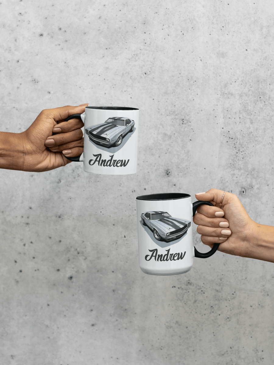 Personalized Mug Classic Car or Motorcycle, Your Morning Ride.