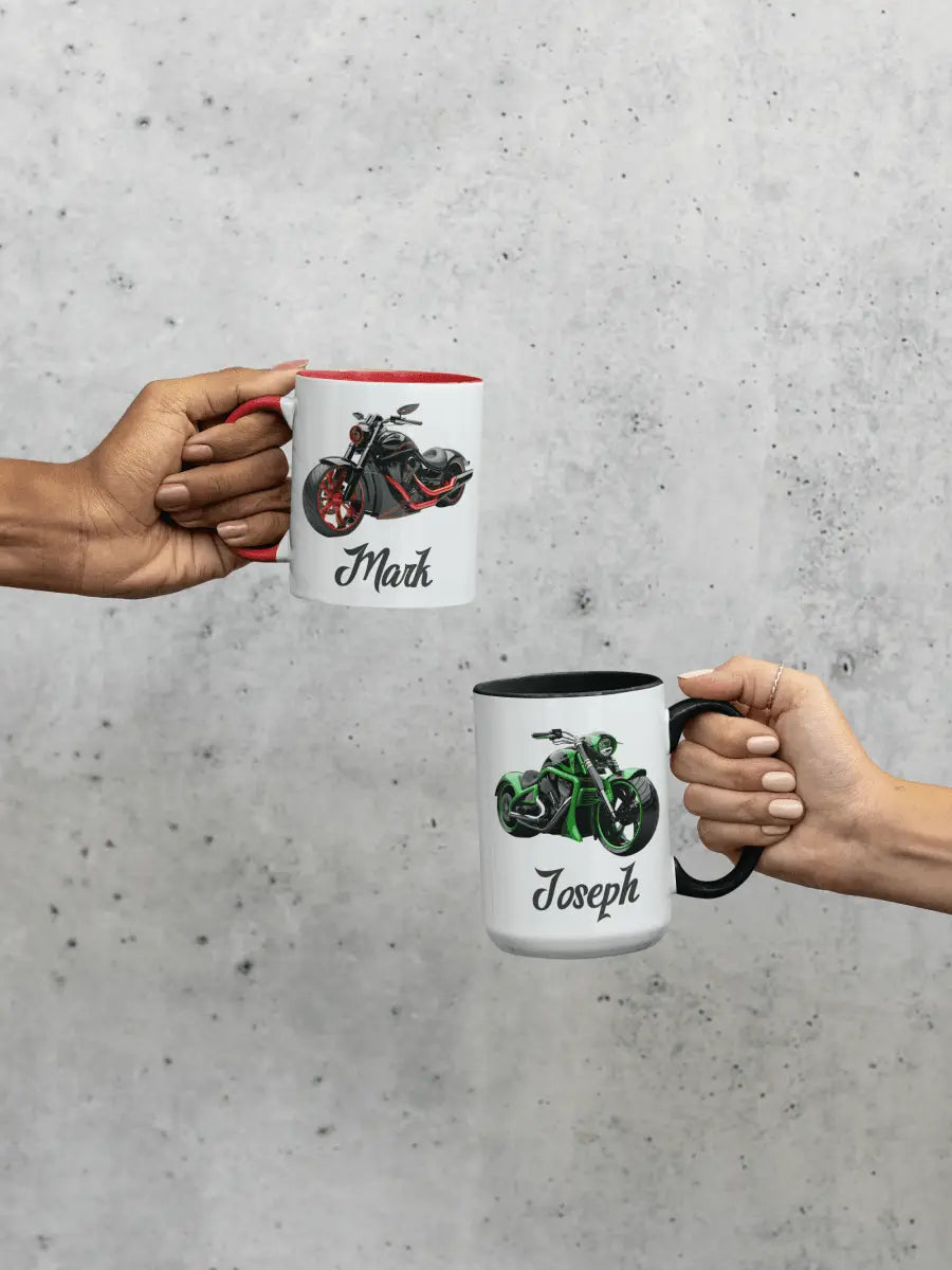 Personalized Mug Classic Car or Motorcycle, Your Morning Ride.