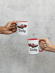 Personalized Mug Classic Car or Motorcycle, Your Morning Ride.