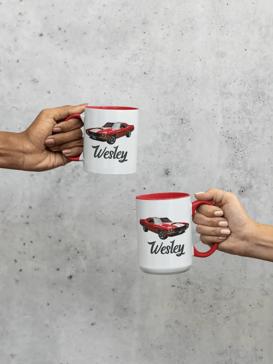 Personalized Mug Classic Car or Motorcycle, Your Morning Ride.